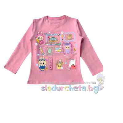 Детска блуза Мариела, розова