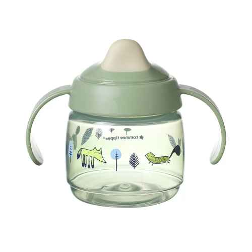 Неразливаща чаша с мек накрайник Tommee Tippee 190мл Superstar, зелена