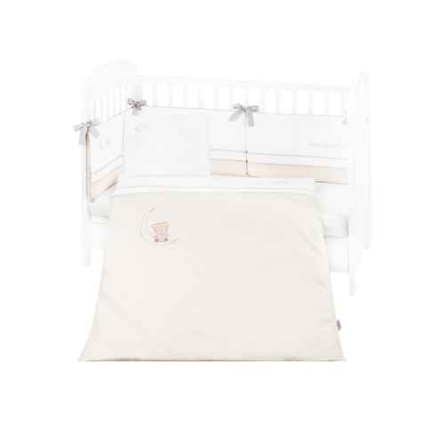 Бебешки спален комплект с бродерия Kikka Boo 6 части, Dream Big Beige