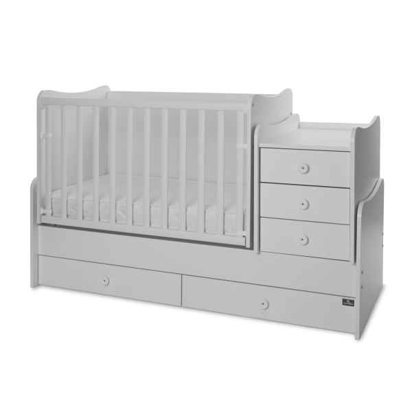 Бебешко легло Lorelli MAXI PLUS NEW 70/160, БЯЛО-3BOX-90Vch.jpeg