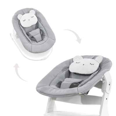 Бебешки шезлонг 2в1 Hauck Alpha Bouncer Pastel Bear, Light Grey