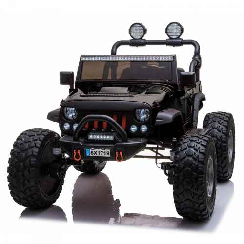 Акумулаторен джип JJ Jeep 4x4, двуместен черен