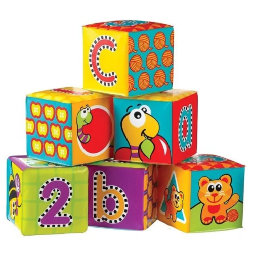 Меки кубчета за баня Playgro, 6 бр.
