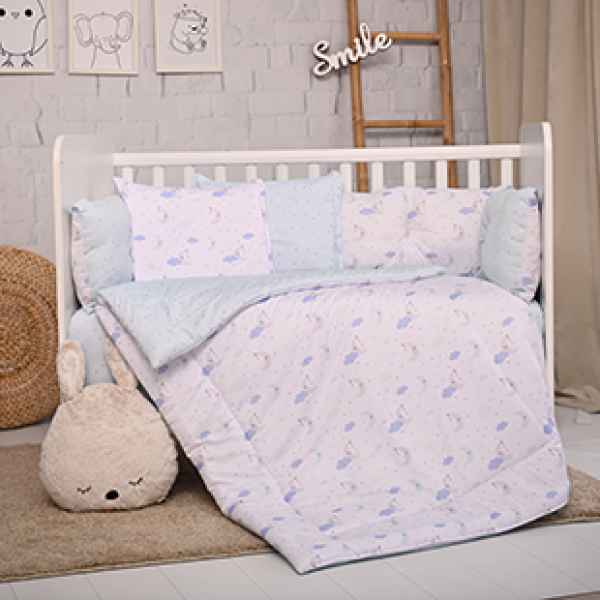 Сет Lorelli 5 части + голям обиколник, Син луни и звезди -9Izga.jpeg