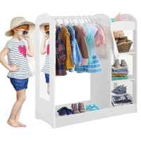 Детска стойка за дрехи с огледало Ginger Home, бяла-9WIgV.jpeg