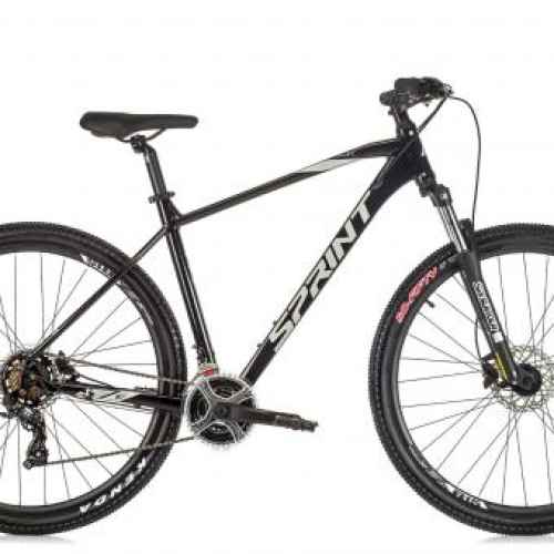 Велосипед Sprint Maverick 27.5, Черен гланц/сиво
