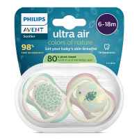 2 бр. залъгалки Philips Avent Ultra Air 6-18м дизайн листа, неутрални-9ZXYU.jpeg