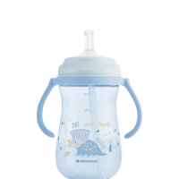 Чаша със силиконовa сламка Kikka Boo Dino World, Blue 300мл-9eisc.jpeg