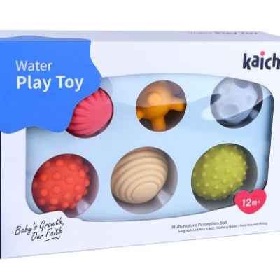 Бебешки сензорни топки Kaichi, 6 броя