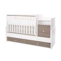 Бебешко легло Lorelli Trend Plus New 3-box, Бяло/Кехлибар-9jm8G.jpeg