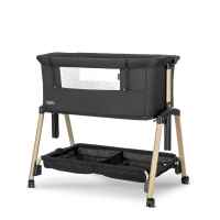 Бебешка мини кошара с падаща преграда 2в1 Lorelli Layla, Black/ wooden effect-9yvhF.jpeg