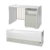 Бебешко легло Lorelli Trend Plus New 3-box, Бяло/ milky green-A0ClL.jpeg