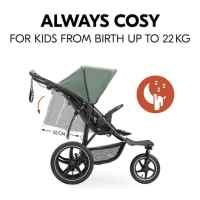 Бебешка лятна количка триколка Hauck Runner 3, Jungle Green-A2nop.jpeg