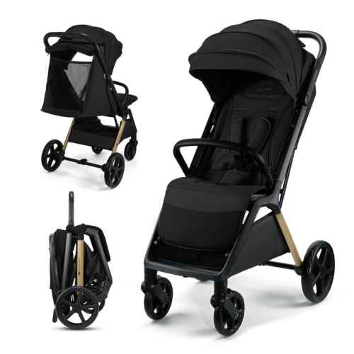 Лятна бебешка количка KinderKraft Loom, Ink black