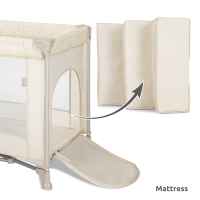 Бебешка кошара Lorelli TORINO 1 Ниво, Grey-A7wiO.jpeg