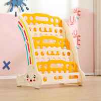 Комбинирана детска етажерка за книги и играчки Feelkids, жълта-A8wXR.jpeg