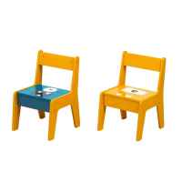 Комплект детска двустранна маса с 2 стола за редене на конструктори тип LEGO GINGER, GHOSTS-A9K3U.jpg