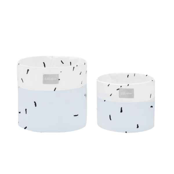 Комплект кош за аксесоари 2 бр Kikka Boo, 22см и 18см Bear with me Blue-AF1rU.jpeg