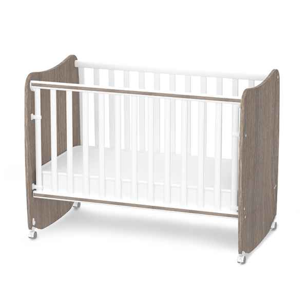 Бебешко легло Lorelli Stars 60x120 см, Бяло+Кафе-AG566.jpeg