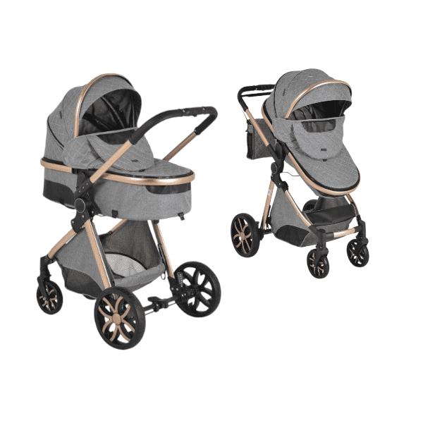 Комбинирана бебешка количка Moni Alma, тъмносива-AIegm.png