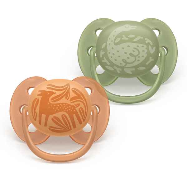 2 бр. залъгалки Philips Avent Ultra Soft 18м+, неутрални с декор-AMLUI.jpeg