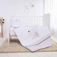 Сет за легло Lorelli Ранфорс, Little Rabbits Сиво-ARv4J.jpeg