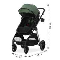 Комбинирана бебешка количка 2в1 Lorelli Aspen, Green-Aj57Z.jpeg
