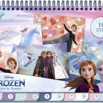 Творчески комплект Totum, Frozen, Книжка за оцветяване и стикери 2 в 1