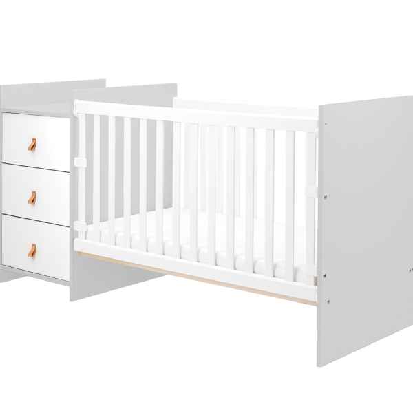 Бебешка дървена кошара със скрин Kikka Boo Ilana, Grey-Ay74K.jpg