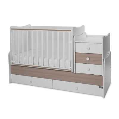Бебешко легло Lorelli MAXI PLUS NEW 70/160, БЯЛО/КЕХЛИБАР-3BOX