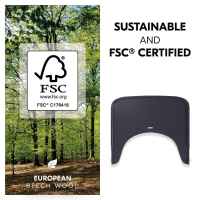 Дървена табла за хранене за столчета Hauck Alpha+ и Beta+, Dark Grey-BSRAC.jpeg