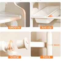 Многофункционален детски щанд Feelkids, с плот и подвижни кутии за съхранение, кафяв-BULPX.jpeg