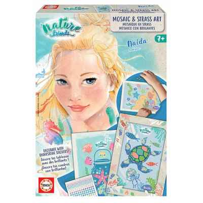 Комплект Приятели на природата Educa, Мозайка и кристали