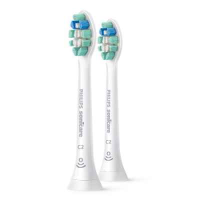 Сменяема резервна глава C2 Optimal Plaque Defence Philips Sonicare, бяла 2 бр.