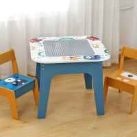 Комплект детска двустранна маса с 2 стола за редене на конструктори тип LEGO GINGER, GHOSTS-BnW4c.jpg