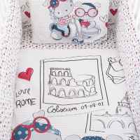 Бебешки спален комплект 6 части Kikka Boo Love Rome, Blue 70/140-BsGny.jpeg