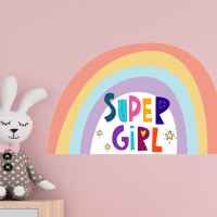 Комплект 2 броя стикери Ginger Home SUPER GIRL, за декорация-C7bFz.jpeg