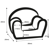Детски фотьойл Delta Trade, Джунгла край океана-C8NCR.png