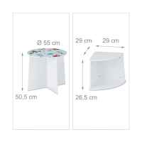 Комплект детска дървена кръгла маса с 4 стабилни столчета GINGER, DOGS-C99SC.jpg