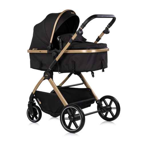 Комбинирана бебешка количка 3в1 Chipolino Pearl, черна