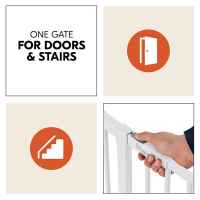 Предпазна преграда за бебе Hauck Clear Step 2, White-CKACB.jpeg