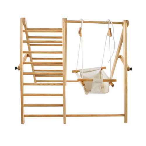 Дървена стълба за катерене и люлка Chipolino