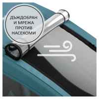 Бебешка лятна количка, триколка Hauck Dryk Duo 2в1, тип ремарке за велосипед, Petrol-Cg5f2.jpeg