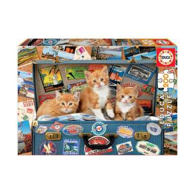 Пъзел Educa, Котенца на път, 200 части