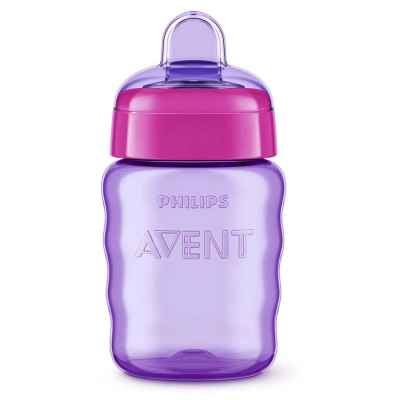 Чаша за лесен преход AVENT 9м+ с мек накрайник 260 мл, розова