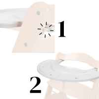 Дървена играчка с табла за игра за столче за хранене Alpha+/Beta+ Hauck, Зебра, Play Music-CxnGG.jpeg