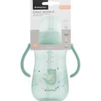 Чаша със силиконовa сламка Kikka Boo Dino World, Mint 300мл-D10Ua.jpeg