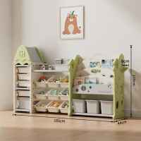 Детска етажерка-органайзер Feelkids, 17 отделения и изтеглящи се кутии, бяла-D7uYZ.jpeg