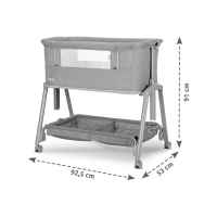 Бебешка мини кошара с падаща преграда 2в1 Lorelli Layla, Beige-DCJij.jpeg