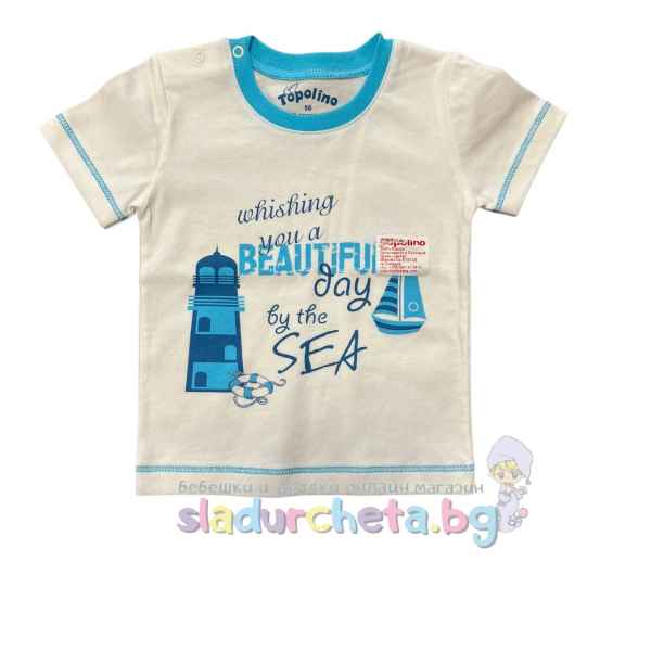 Бебешка тениска Topolino, сива-DFM16.jpeg